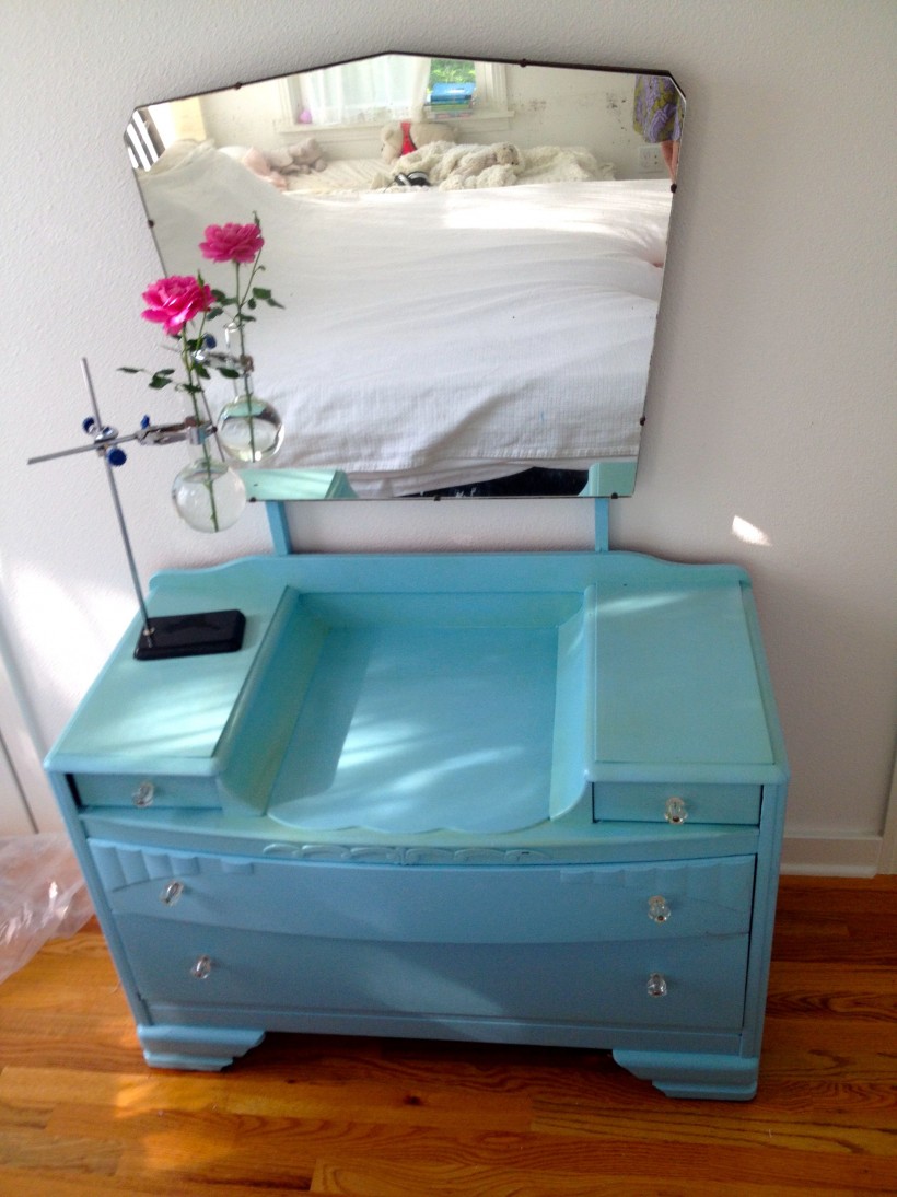 new blue dresser