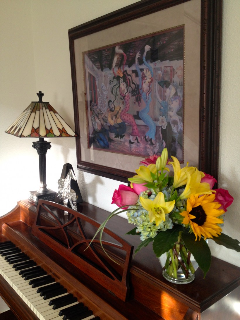 piano flowers