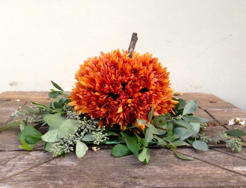 Day 30 of Decorating With Flowers: Flower Pumpkins