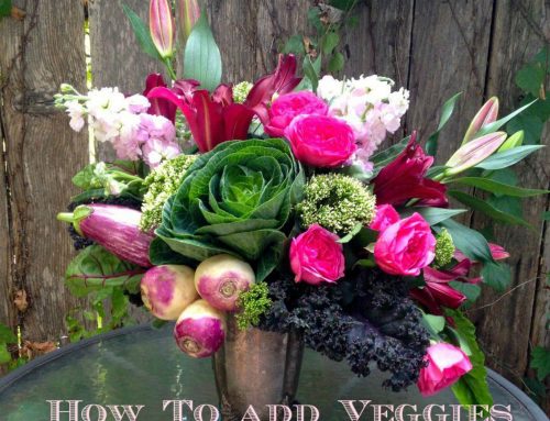 Day 27 of Decorate With Flowers: Floral Arrangements With Veggies